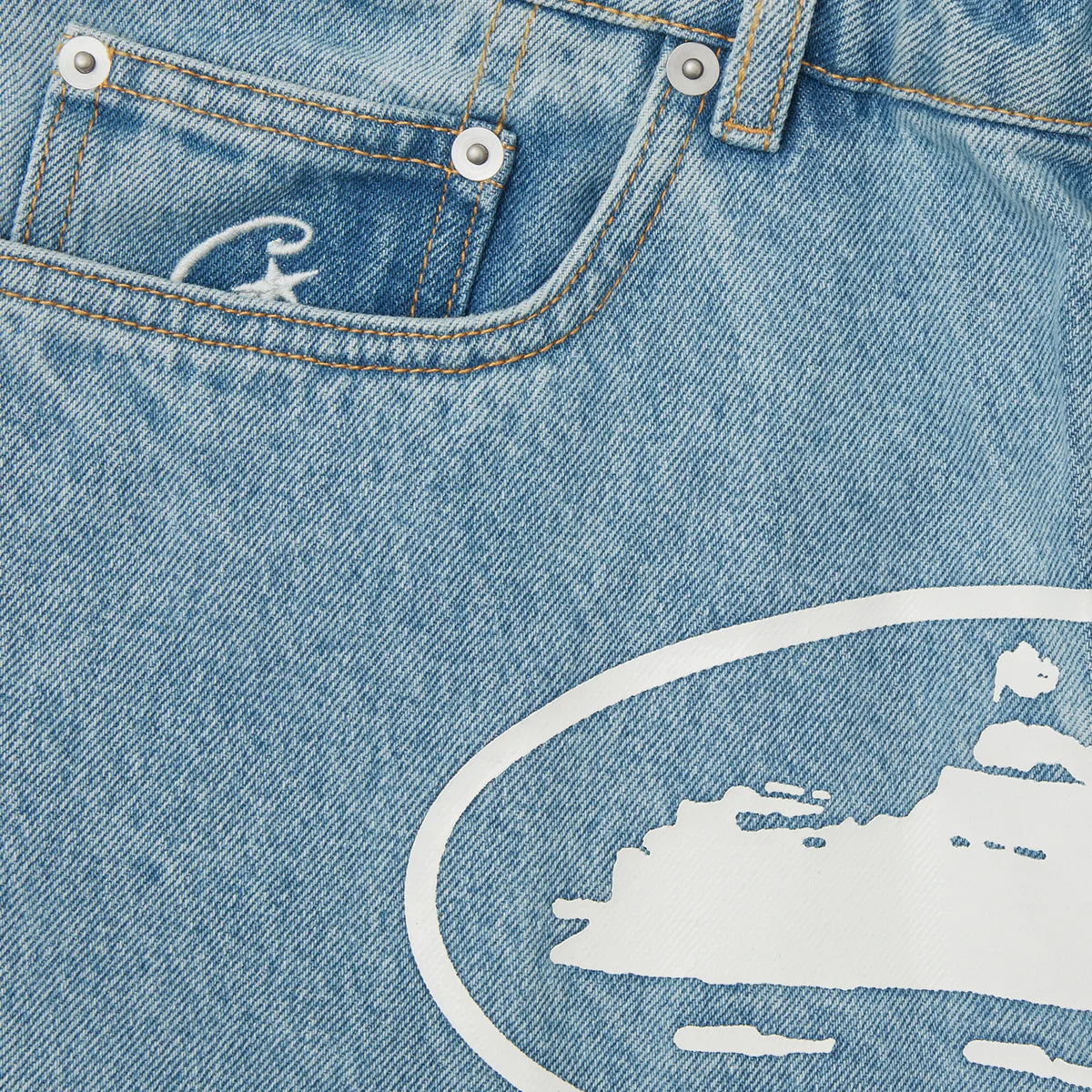 Corteiz Island Baggy Denim Short 牛仔短褲