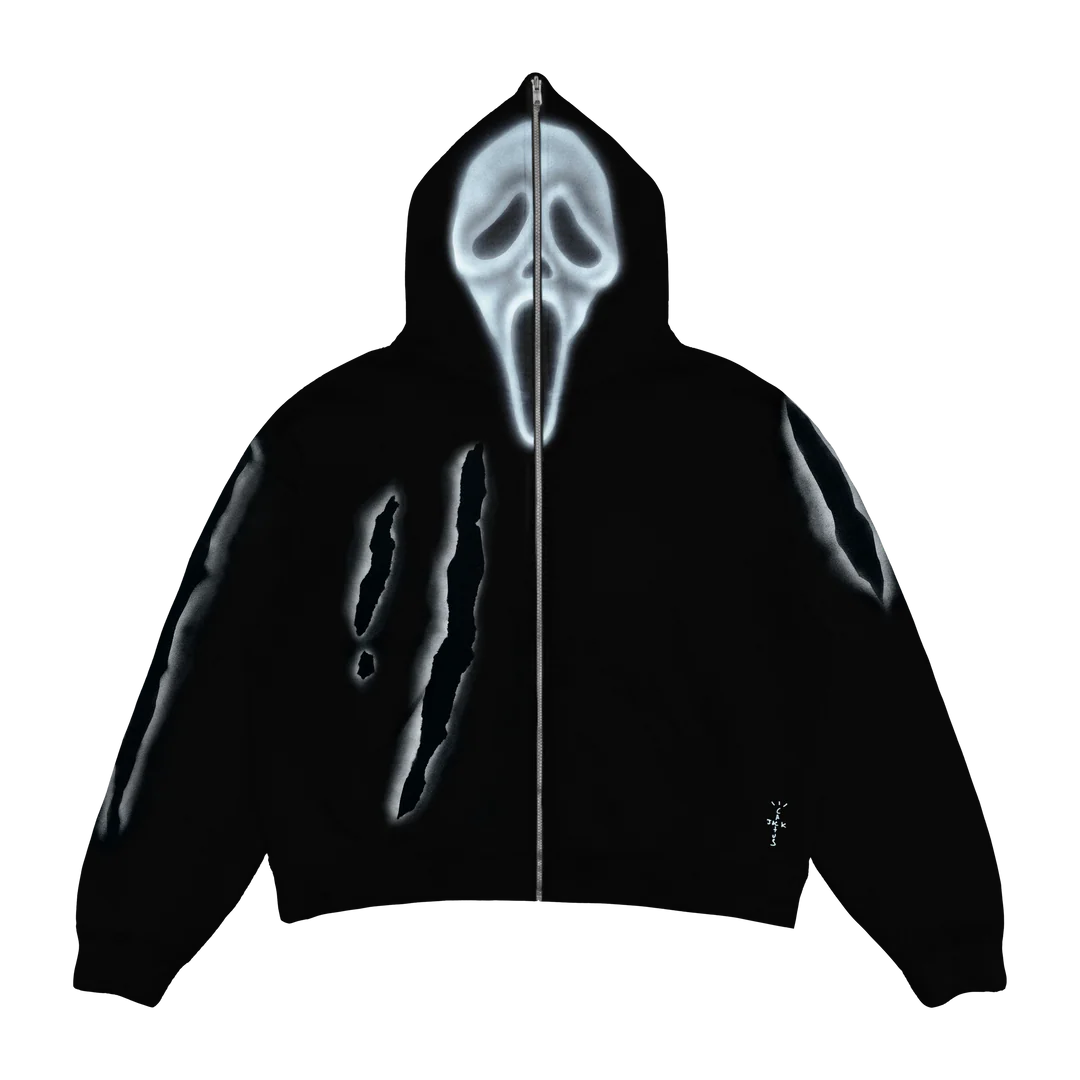 Don Toliver x Scream x CJ Full Zip Slasher Hoodie 帽T