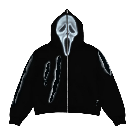 Don Toliver x Scream x CJ Full Zip Slasher Hoodie 帽T