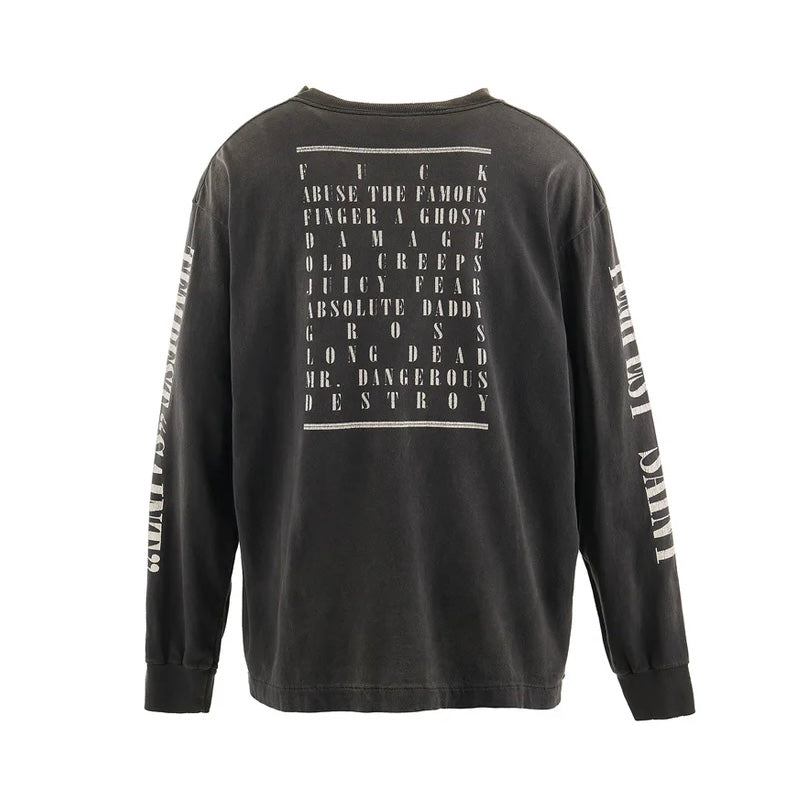 Saint Mxxxxxx Tempest L/S 水洗 刷舊 長T