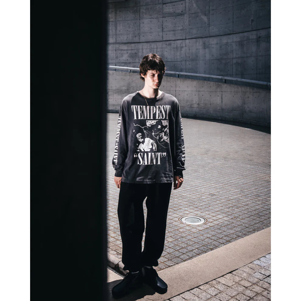 Saint Mxxxxxx Tempest L/S 水洗 刷舊 長T