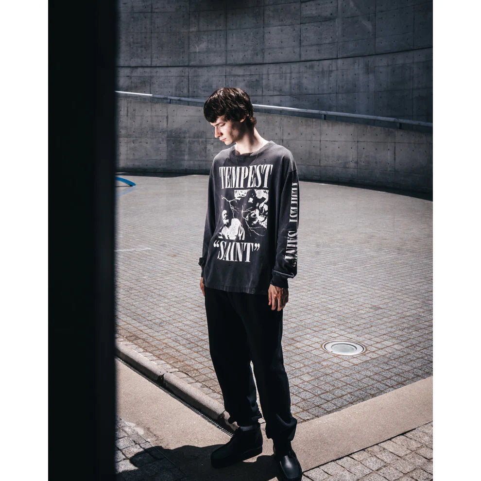 Saint Mxxxxxx Tempest L/S 水洗 刷舊 長T
