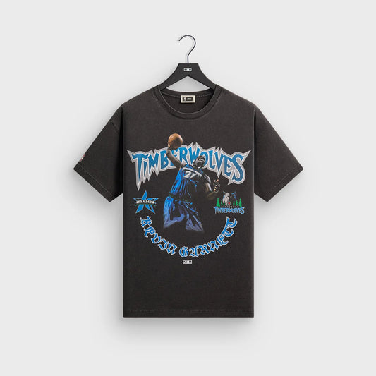 KITH FOR NBA ALL-STAR Minnesota Timberwolves KEVIN GARNETT Vintage Tee 短T