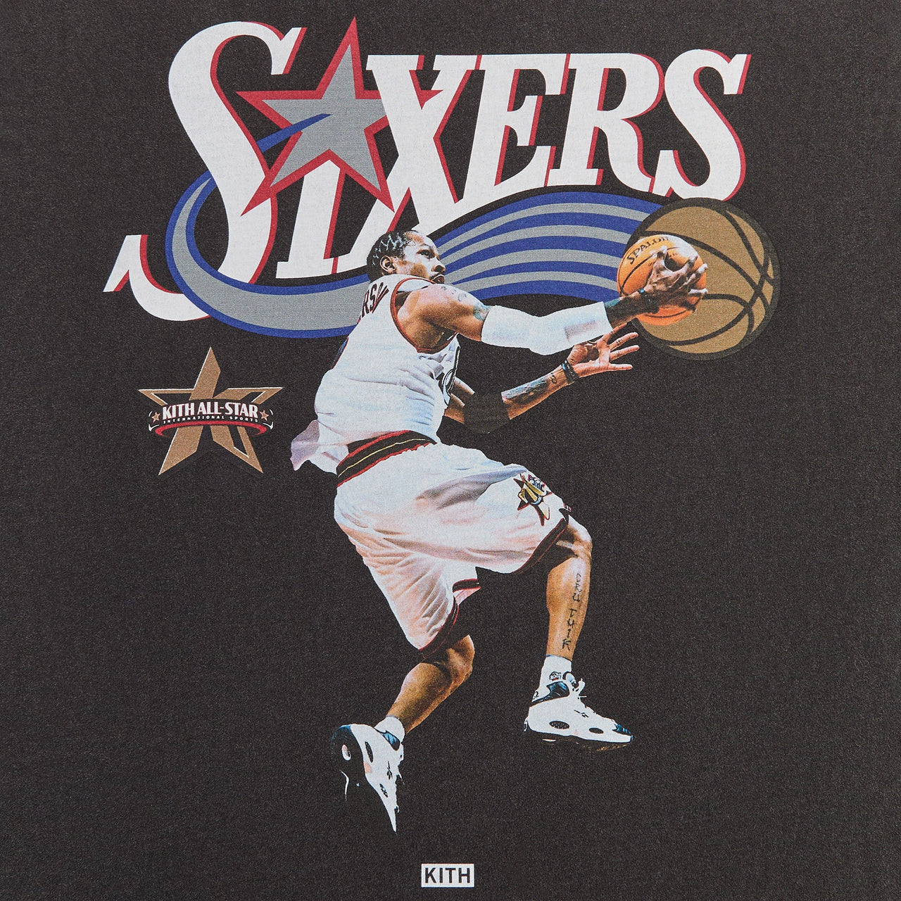 KITH FOR NBA ALL-STAR Philadelphia 76ERS ALLEN IVERSON Vintage Tee 短T