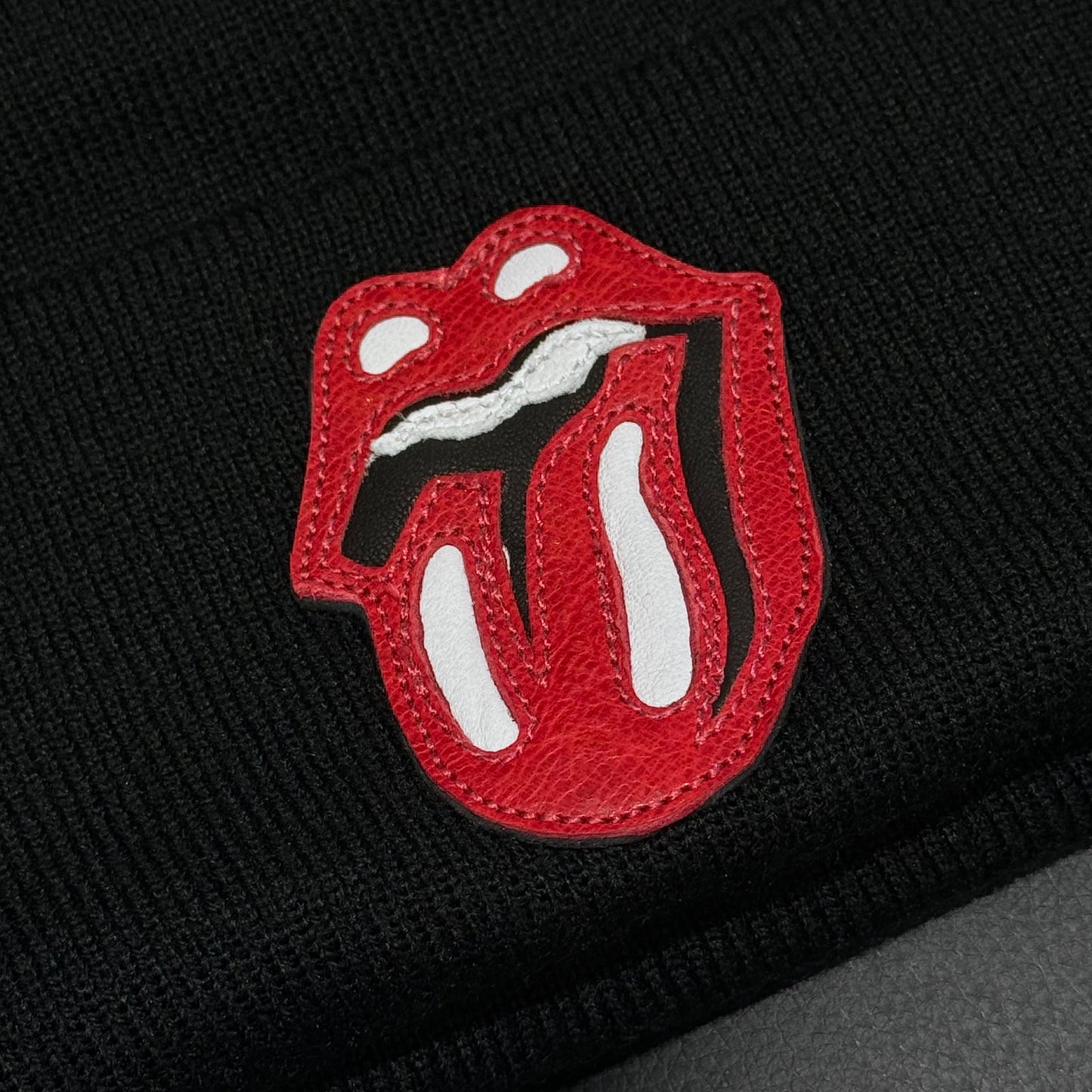 Chrome Hearts Rolling Stone 貼皮 刺繡 毛帽
