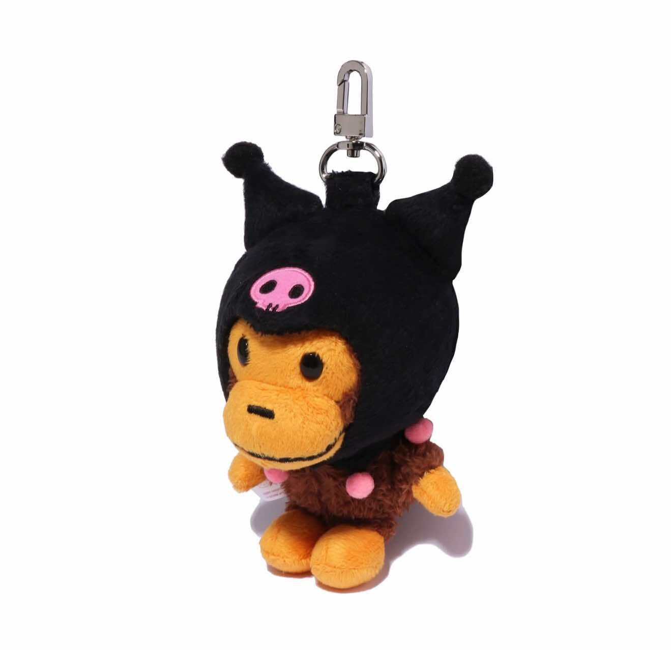 BAPE Sanrio Kuromi Baby Milo Plush Keychain 鑰匙圈