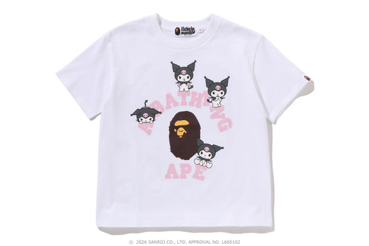 BAPE Sanrio Kuromi College Mini Tee 白色 短T