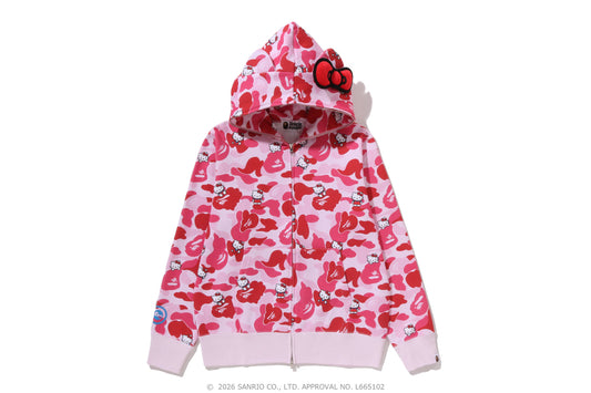 BAPE Sanrio Hello Kitty Camo Full Zip Hoodie 女版 拉鍊外套