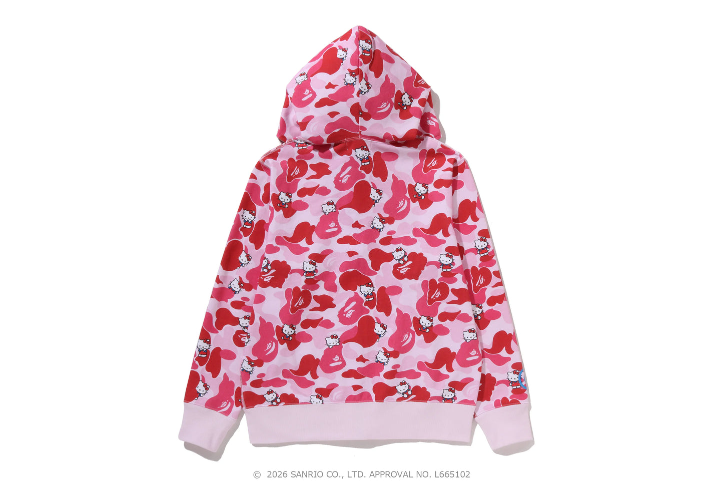 BAPE Sanrio Hello Kitty Camo Full Zip Hoodie 女版 拉鍊外套