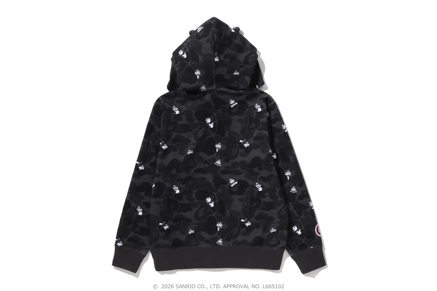 BAPE Sanrio Kuromi Camo Full Zip Hoodie 女版 拉鍊外套