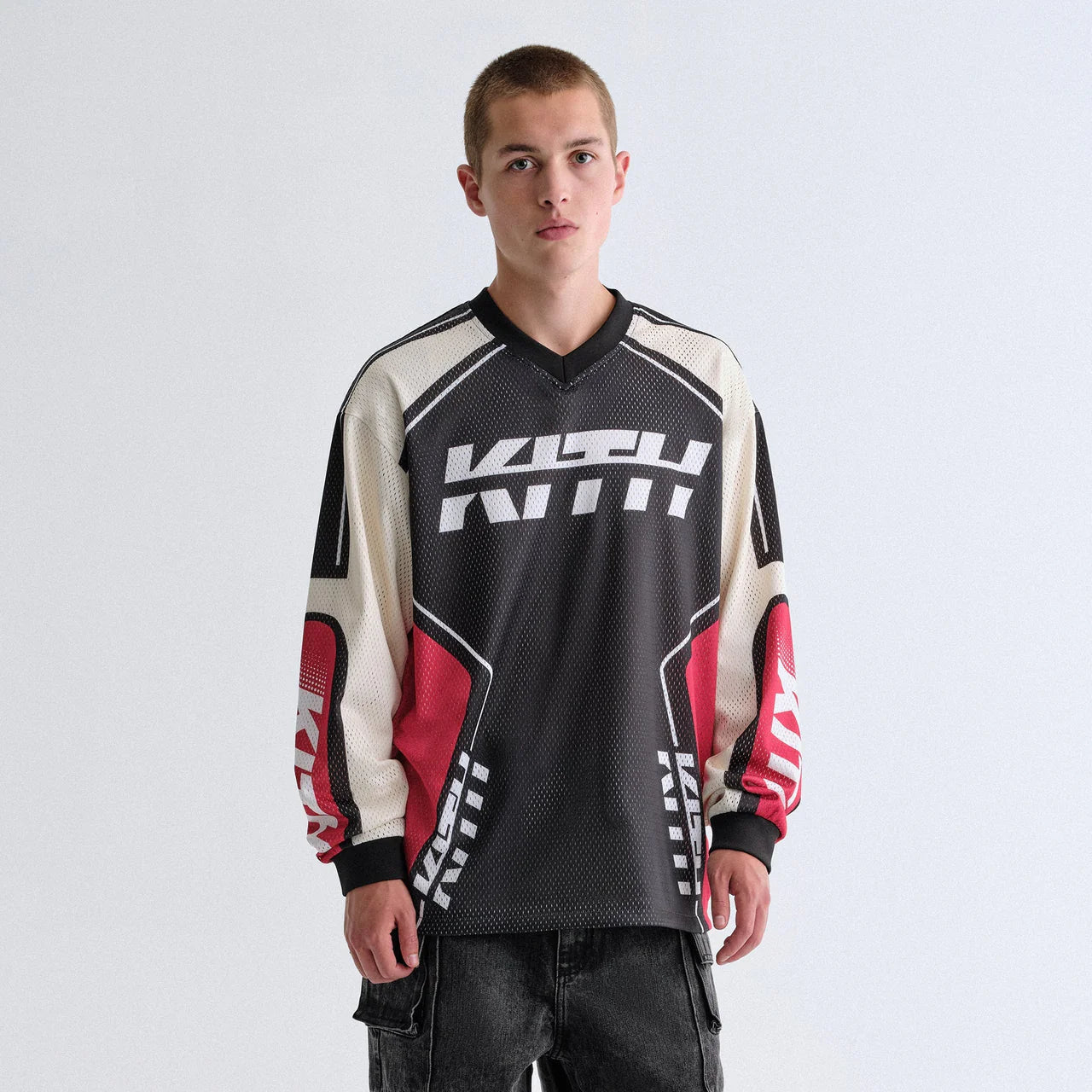 KITH Moto Mesh Long Sleeve Donovan Tee 球衣