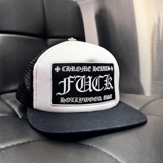 Chrome Hearts Fuck Hollywood Patch Trucker Hat 棒球帽