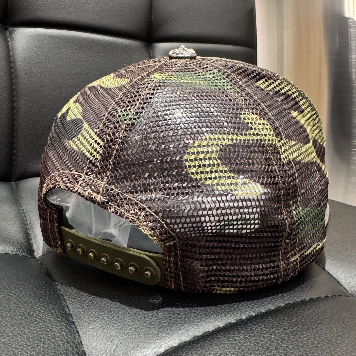 Chrome Hearts Fuck Hollywood Patch Camo Trucker Hat 棒球帽