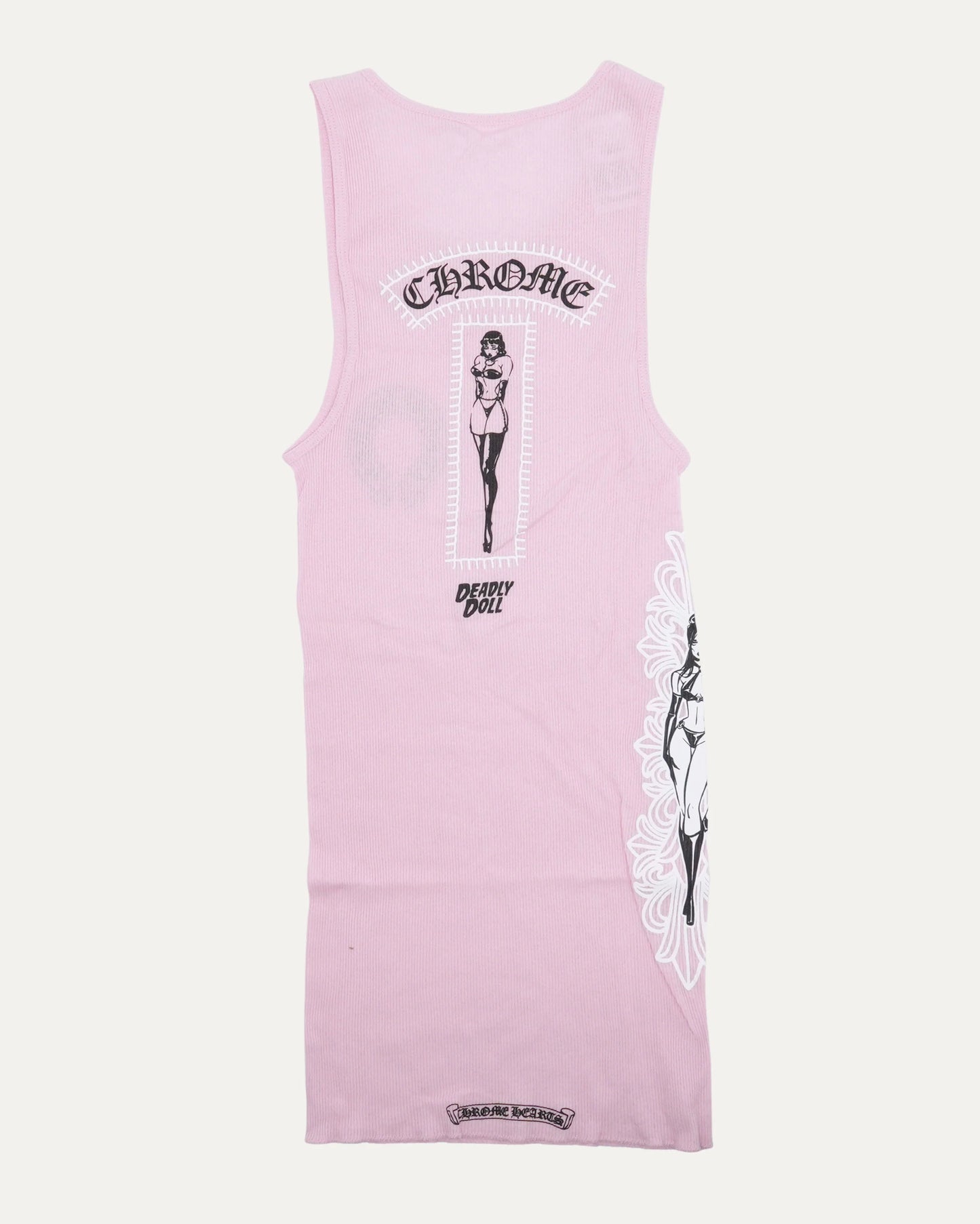 Chrome Hearts Deadly Doll Pink Tank Top 背心