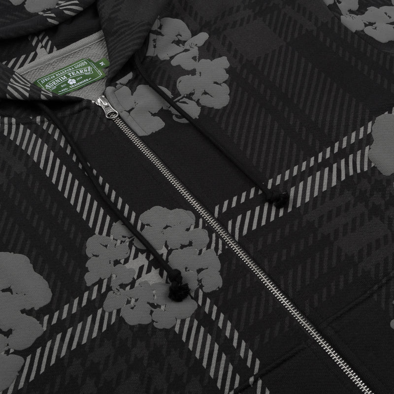 Denim Tears Plaid Cotton Wreath Zip Hoodie 拉鍊外套