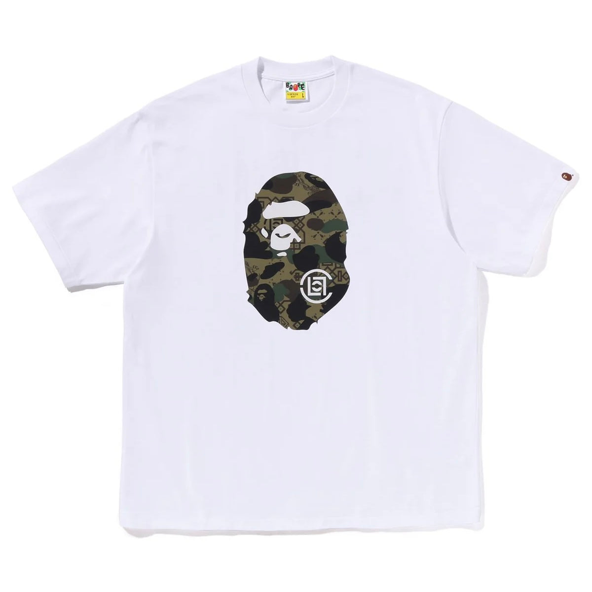 Bape CLOT Camo Big Ape Head Relaxed Tee 寬版 短T