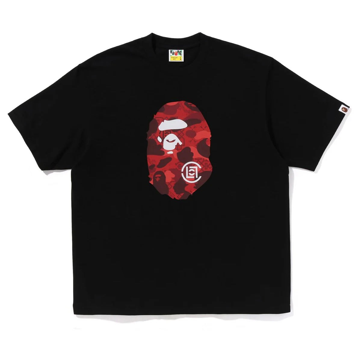 Bape CLOT Camo Big Ape Head Relaxed Tee 寬版 短T