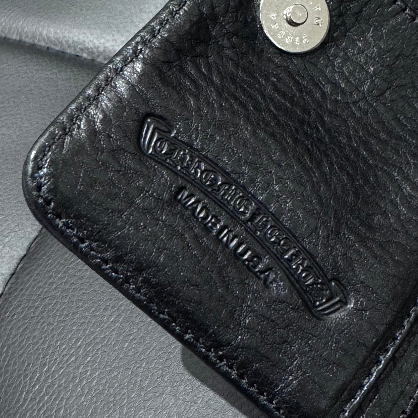 Chrome Hearts Joey 925銀 匕首拉鍊 皮夾 零錢包