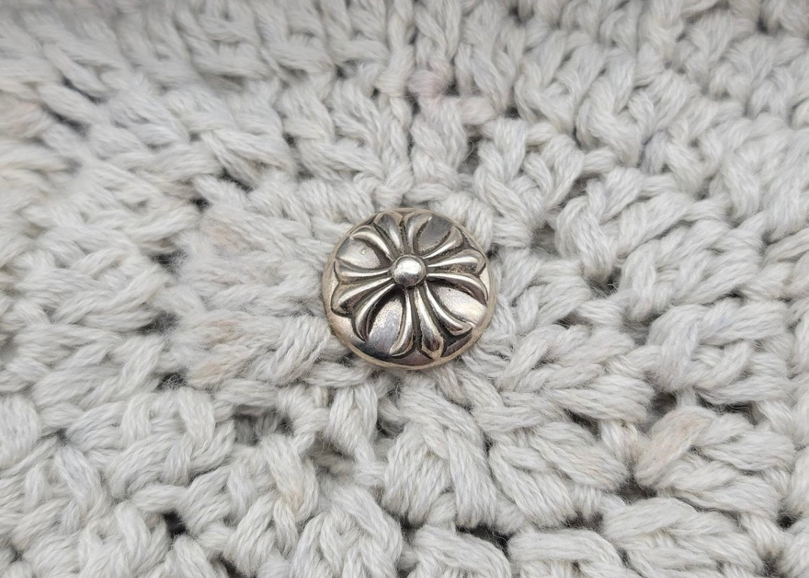Chrome Hearts Leather Cross Patch Cashmere Knit Beanie 毛帽