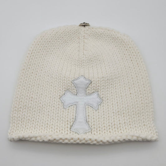 Chrome Hearts Leather Cross Patch Cashmere Beanie 毛帽