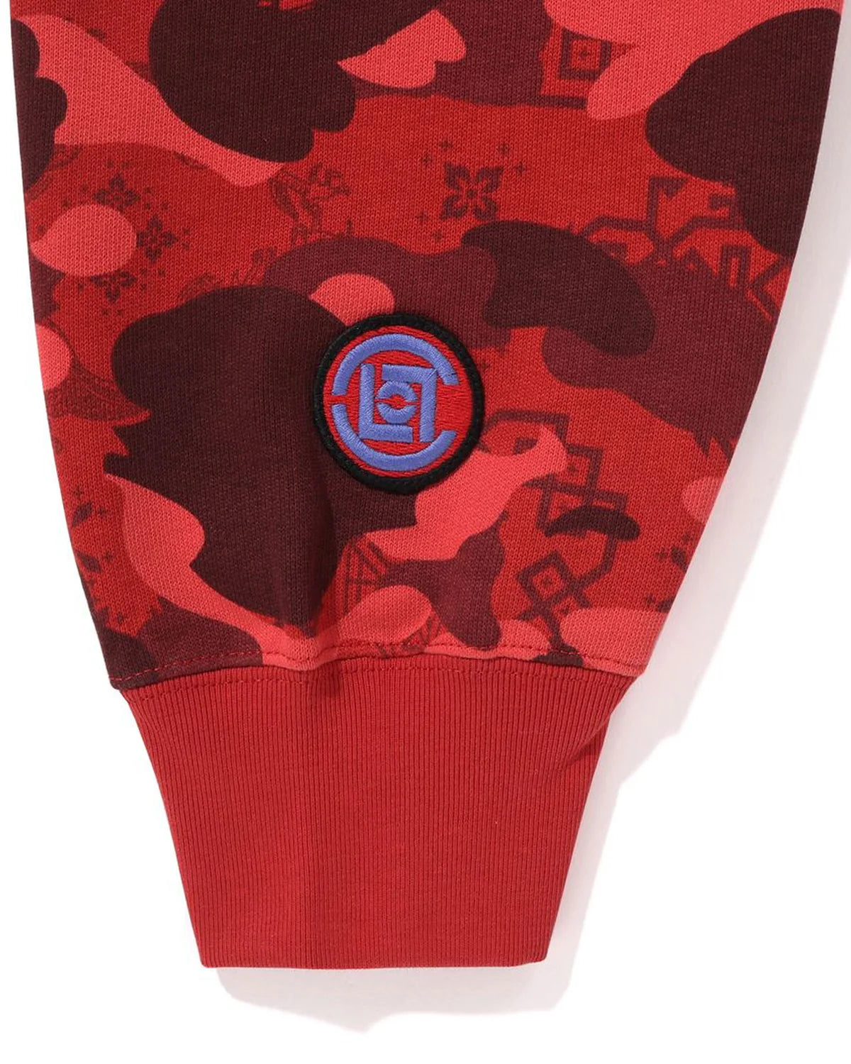 Bape CLOT Camo Shark Relaxed Zip Hoodie 鯊魚外套