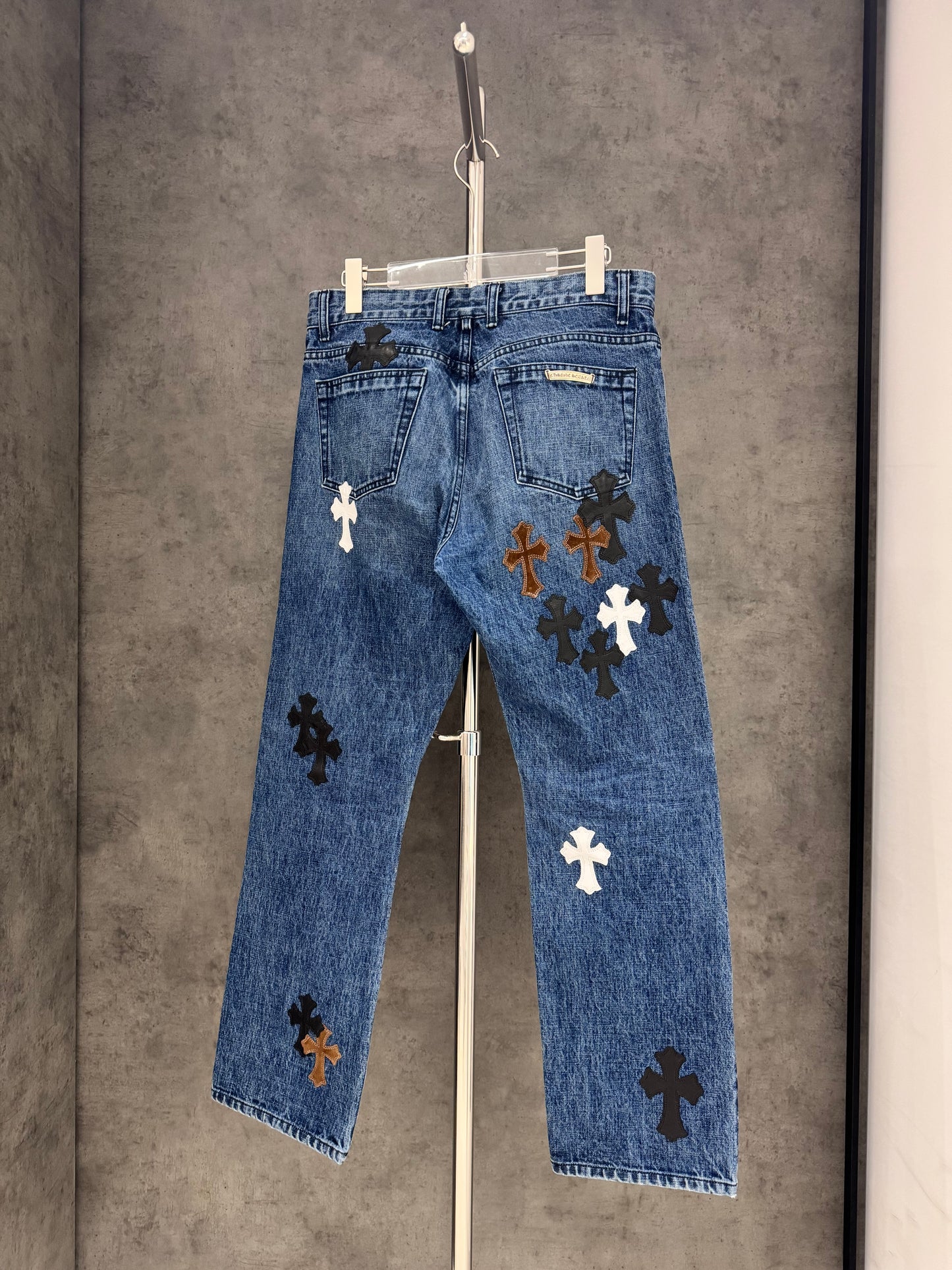 Chrome Hearts Fleur Knee Patch Jeans 牛仔褲