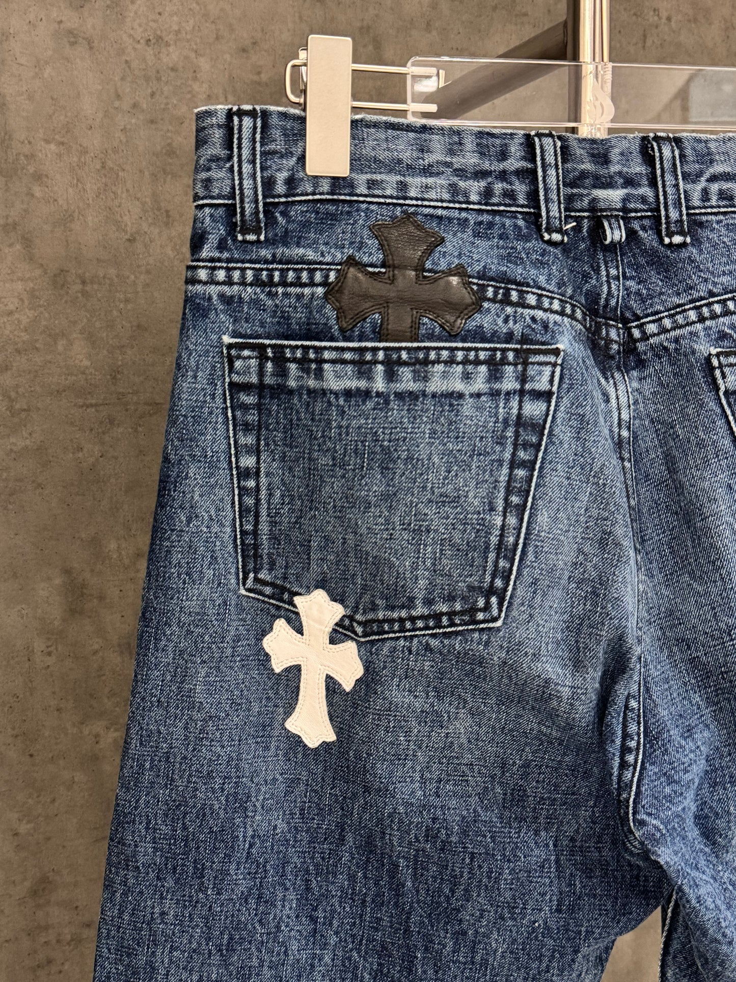 Chrome Hearts Fleur Knee Patch Jeans 牛仔褲