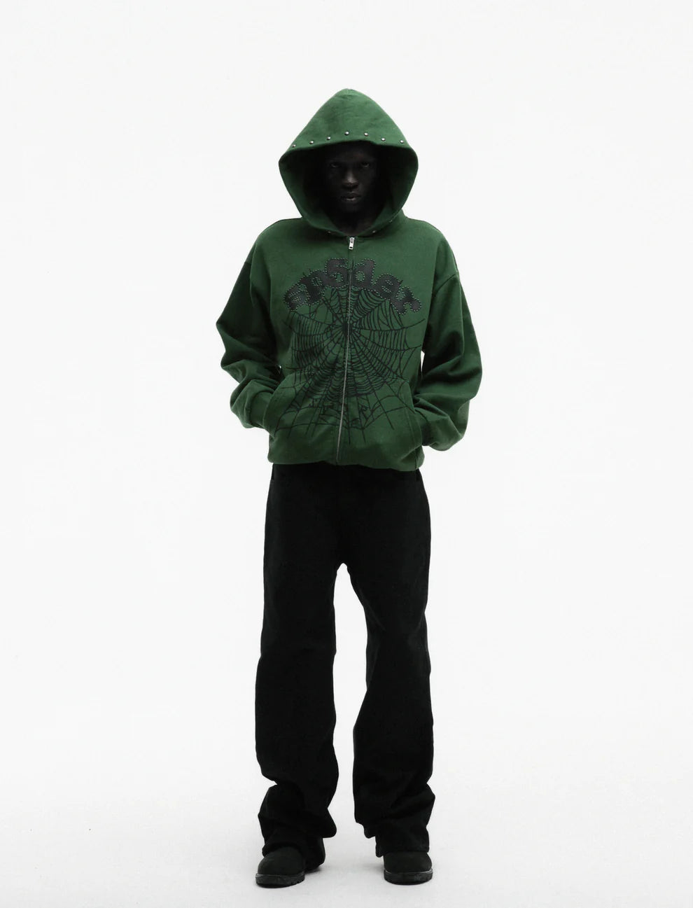 SP5DER OG WEB Studded Zip Hoodie 拉鍊外套