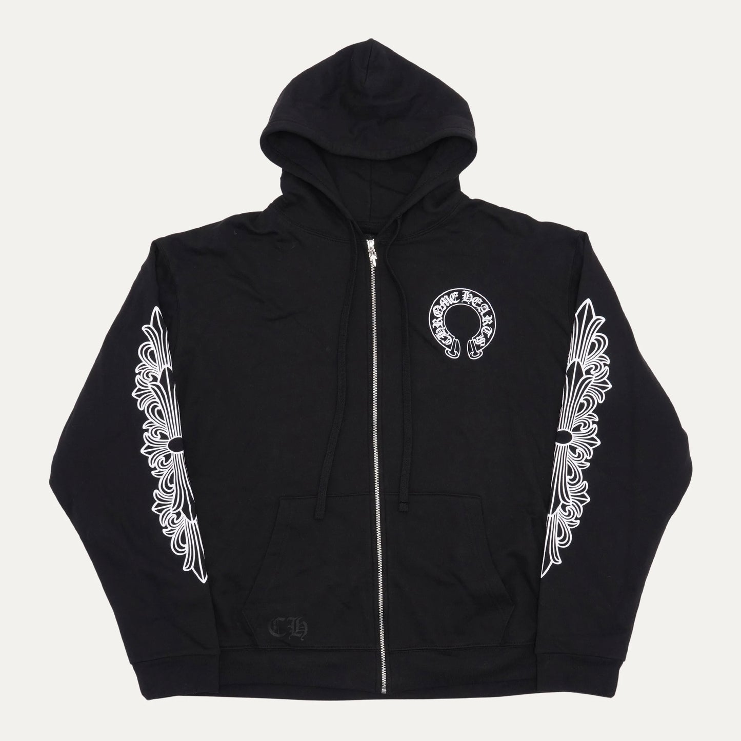 Chrome hearts Thermal Horseshoe Logo Zip Hoodie 厚款 拉鍊外套