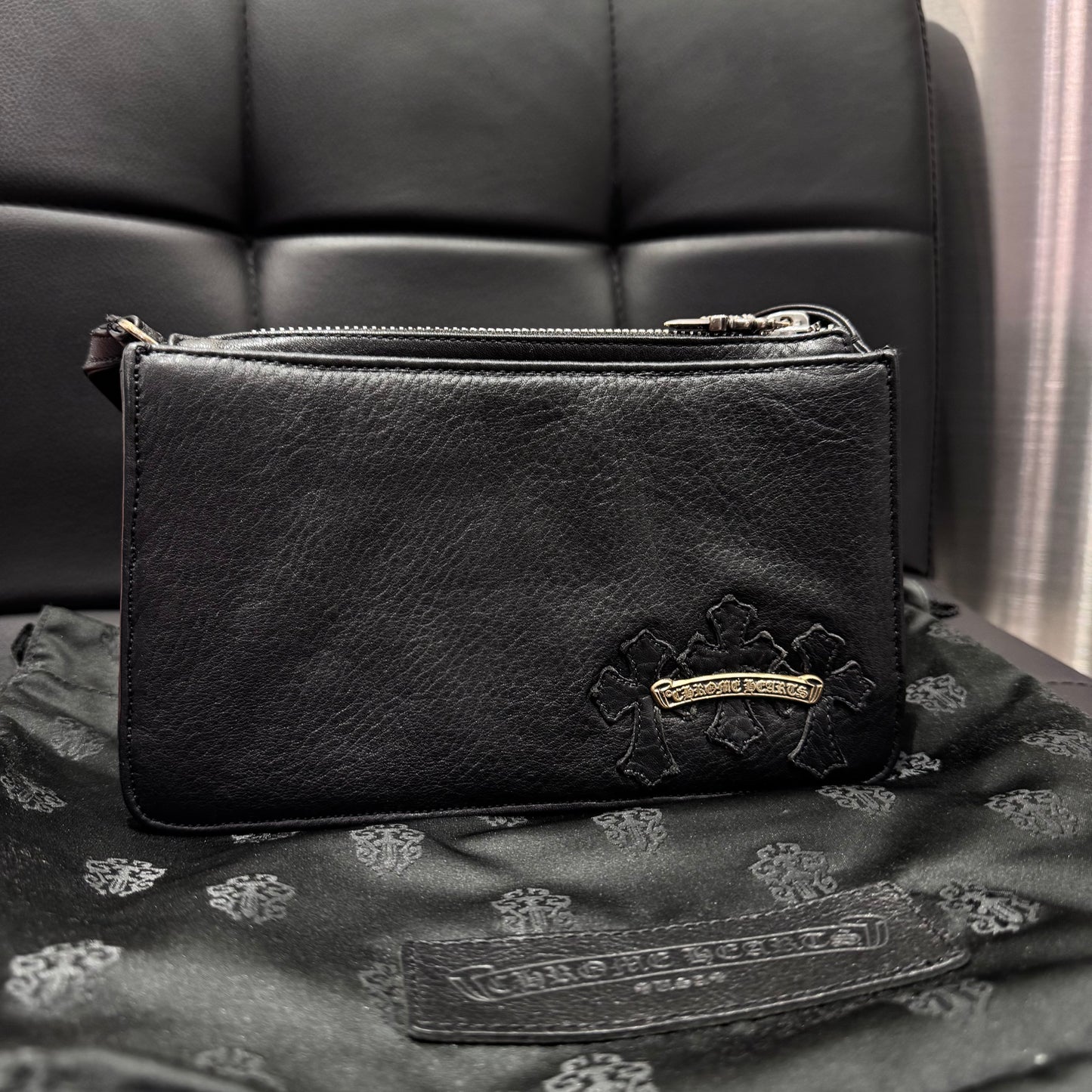 Chrome Hearts Cemetery Cross Patch Night Bag 晚宴包