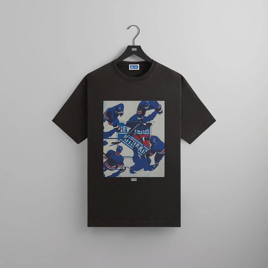KITH New York Rangers On Ice Vintage Tee 短T