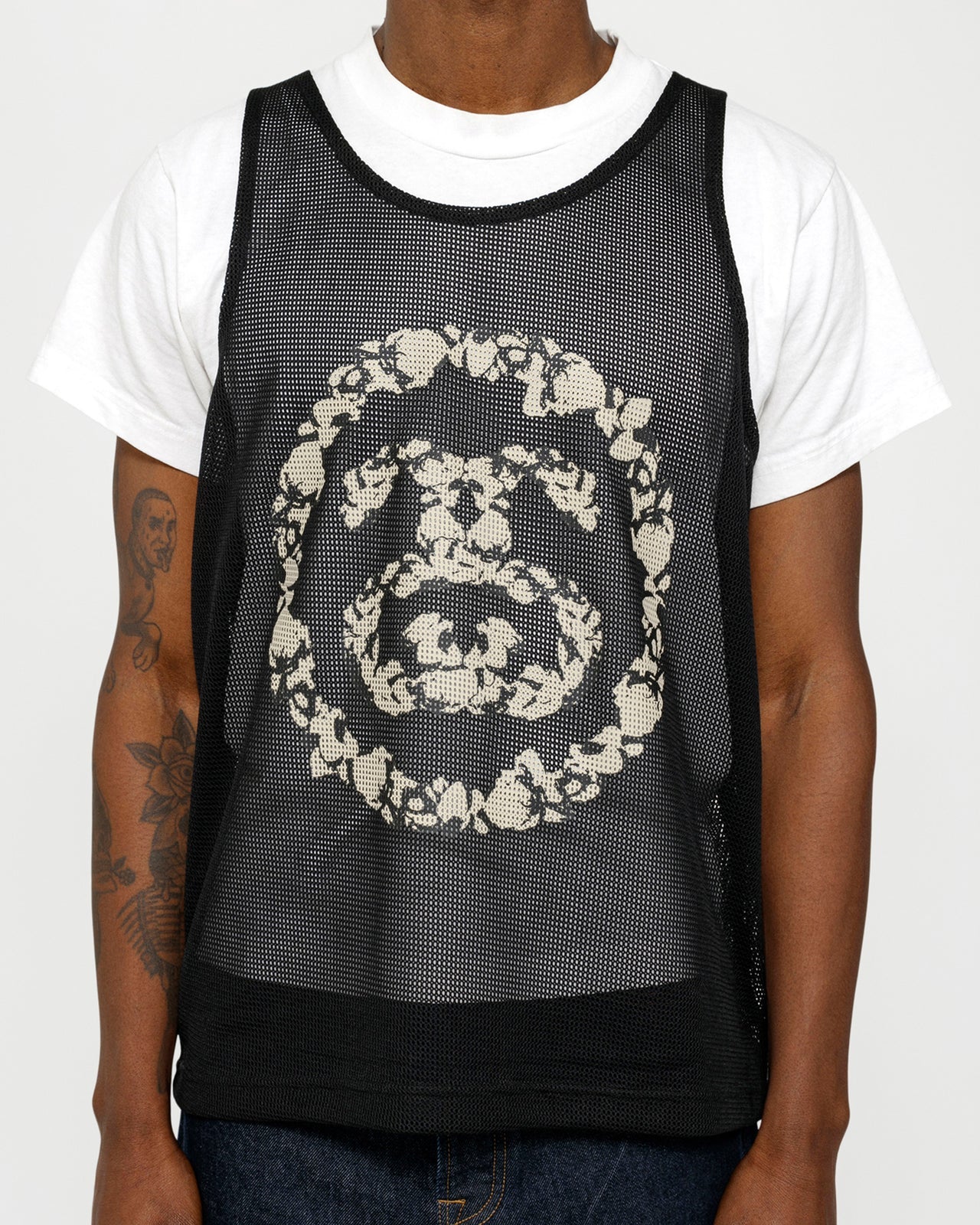 Stussy Denim Tears Double S Wreath Gym Tank 背心