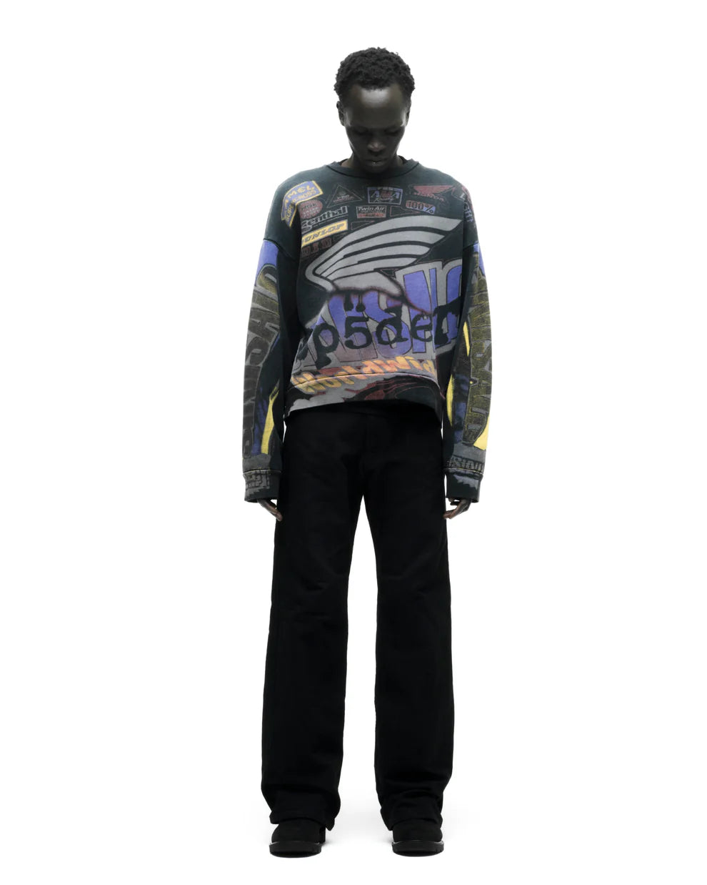 SP5DER TROMPE-L’ŒIL Crewneck 大學T