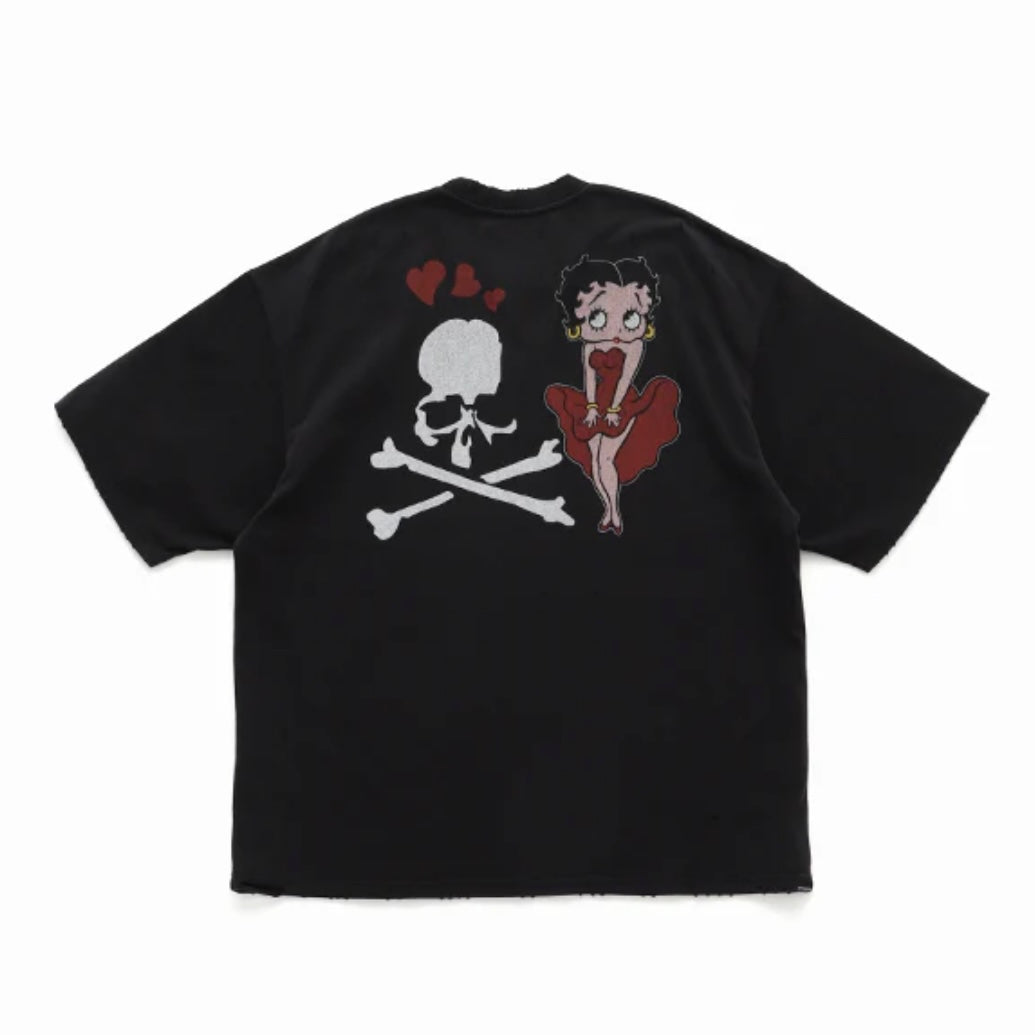 Betty Boop Mastermind MMJ Damaged Boxy Tee 洗舊破壞寬版 短T