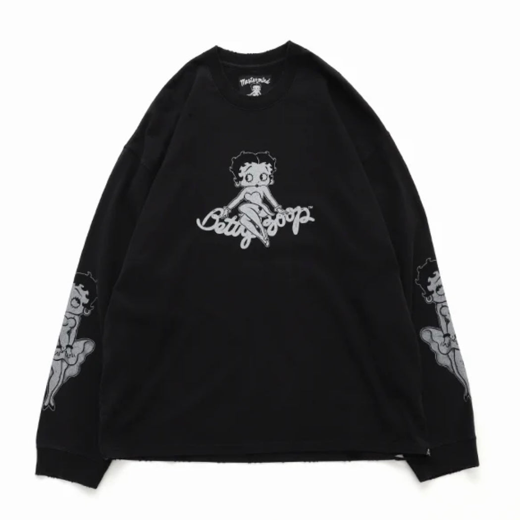 Betty Boop Mastermind MMJ Damaged Boxy Long Sleeve 洗舊破壞寬版 長T