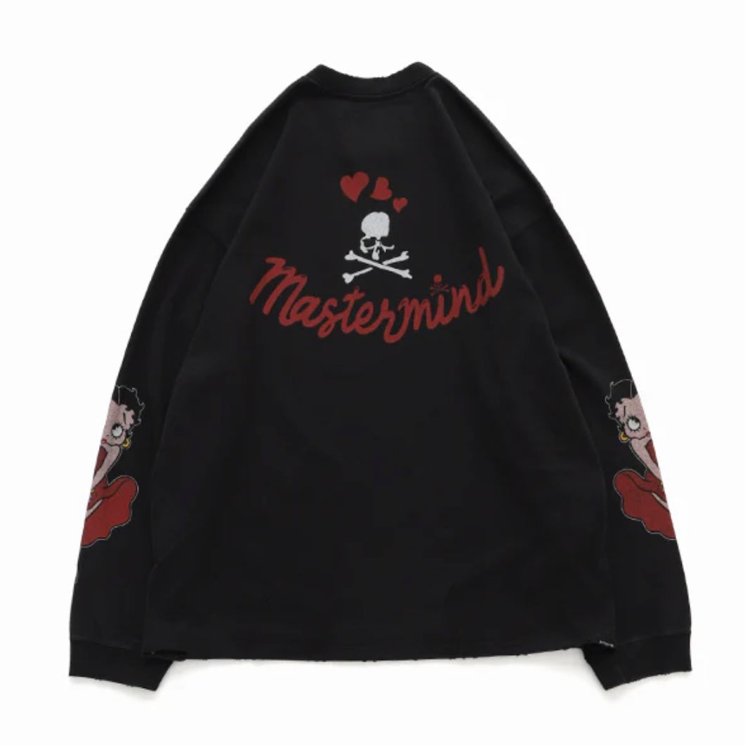 Betty Boop Mastermind MMJ Damaged Boxy Long Sleeve 洗舊破壞寬版 長T