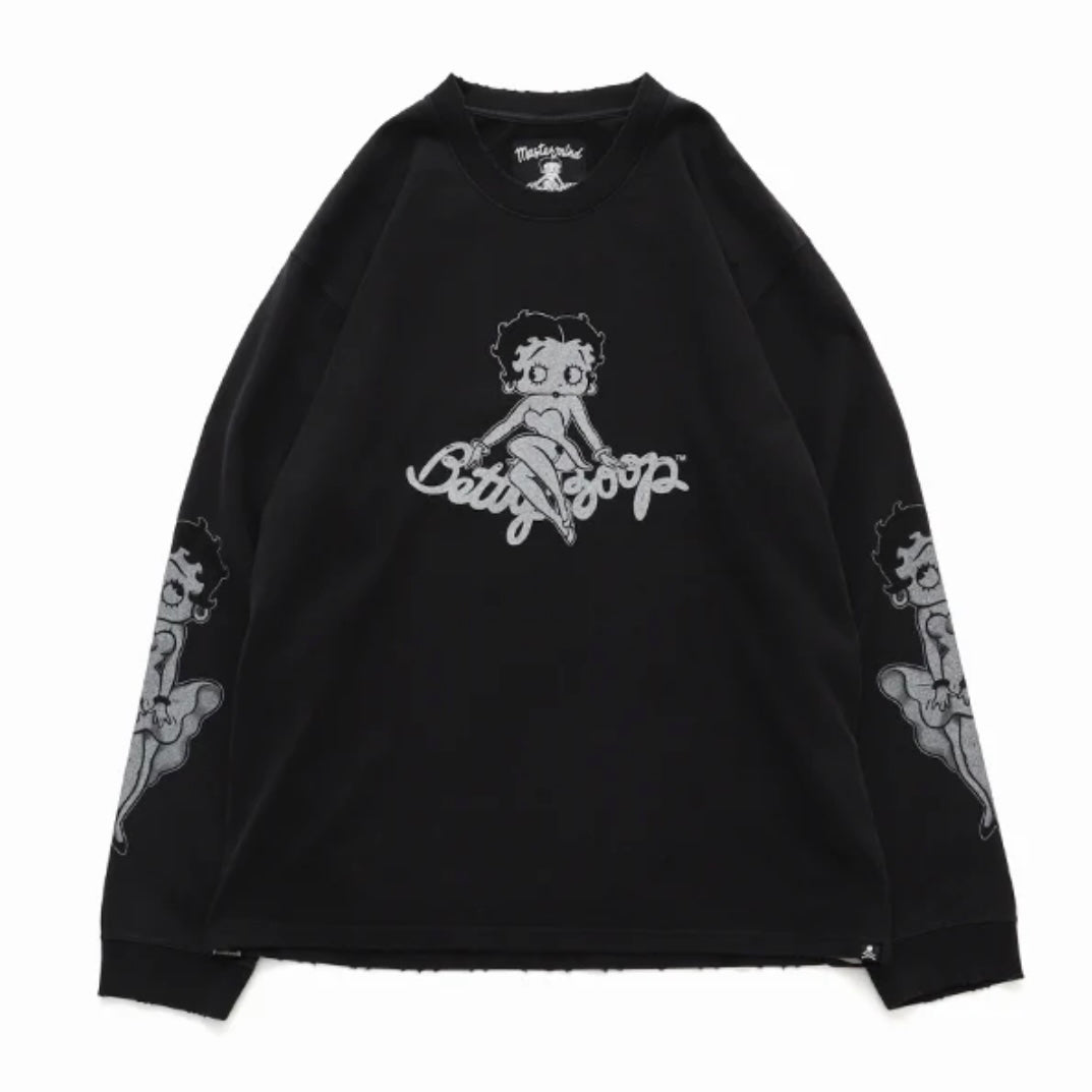 Betty Boop Mastermind MMJ Damaged Regular Long Sleeve 洗舊破壞正常版 長T