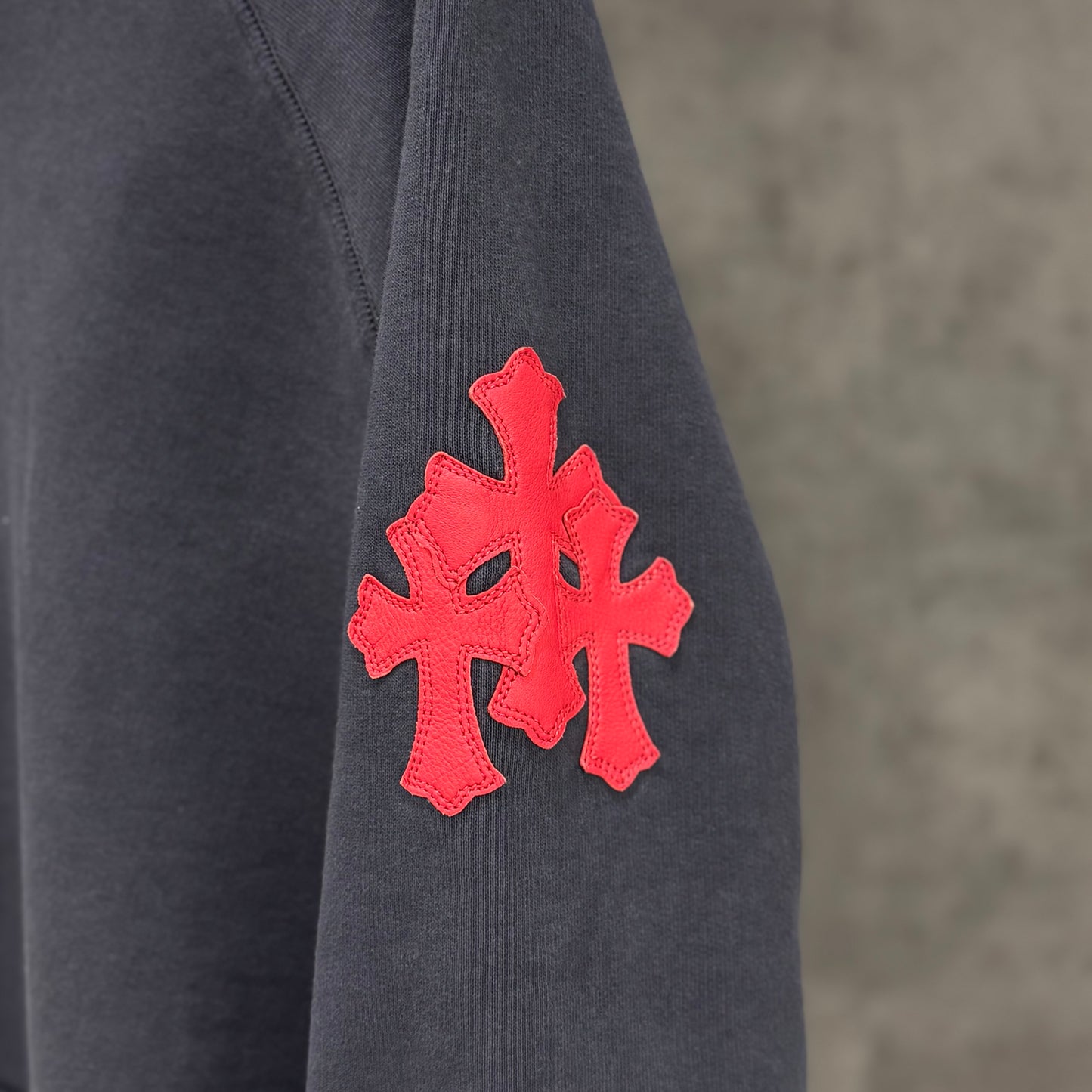 Chrome Hearts Paper Jam Cemetery Cross Patch Hoodie 帽T