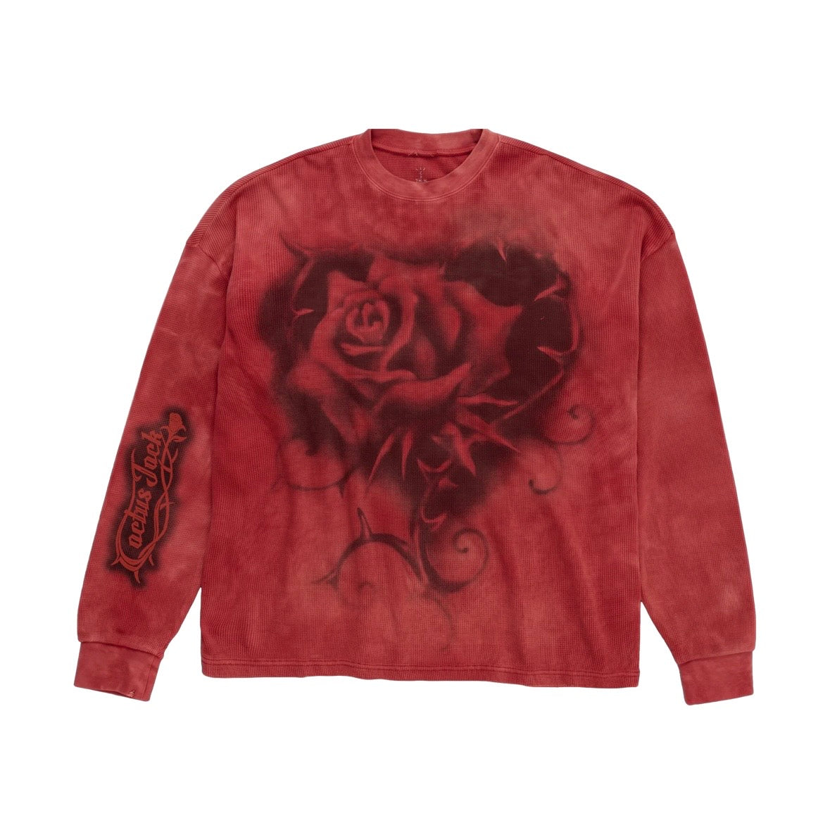 Travis Scott Cactus Jack NIKE Tie Dye Thermal Rhinestone Long Sleeve 華夫格長T