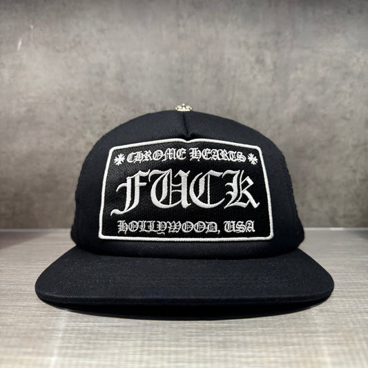 Chrome Hearts Fuck Hollywood Patch Trucker Hat 棒球帽