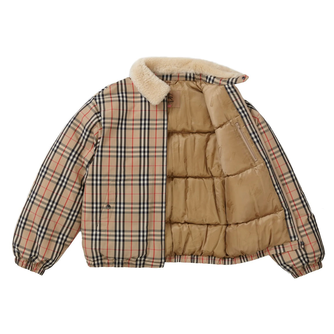 Supreme 22SS Burberry Puffer Jacket 羽絨外套