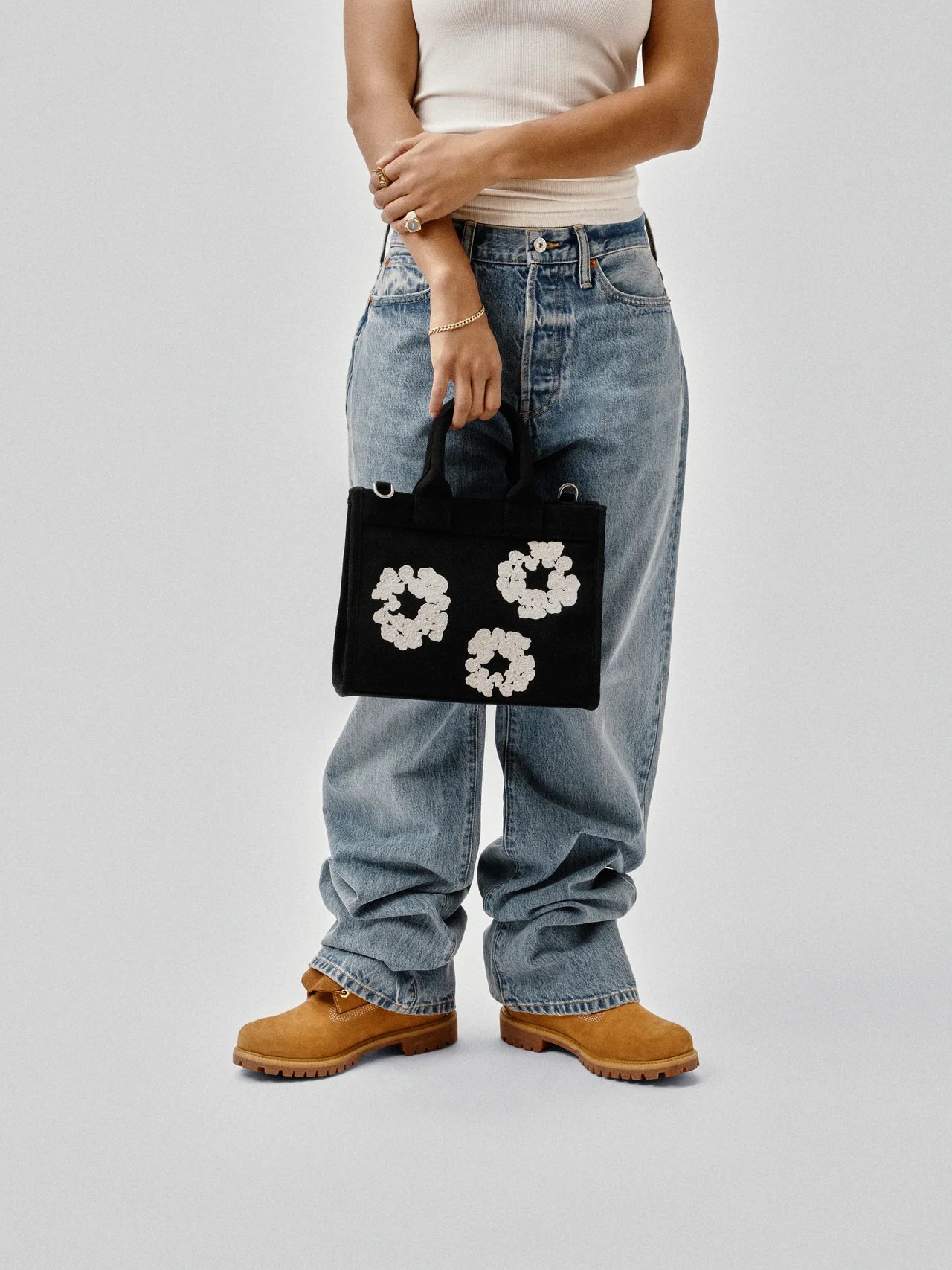 Denim Tears Cotton Wreath Canvas Tote Bag Small 小托特包