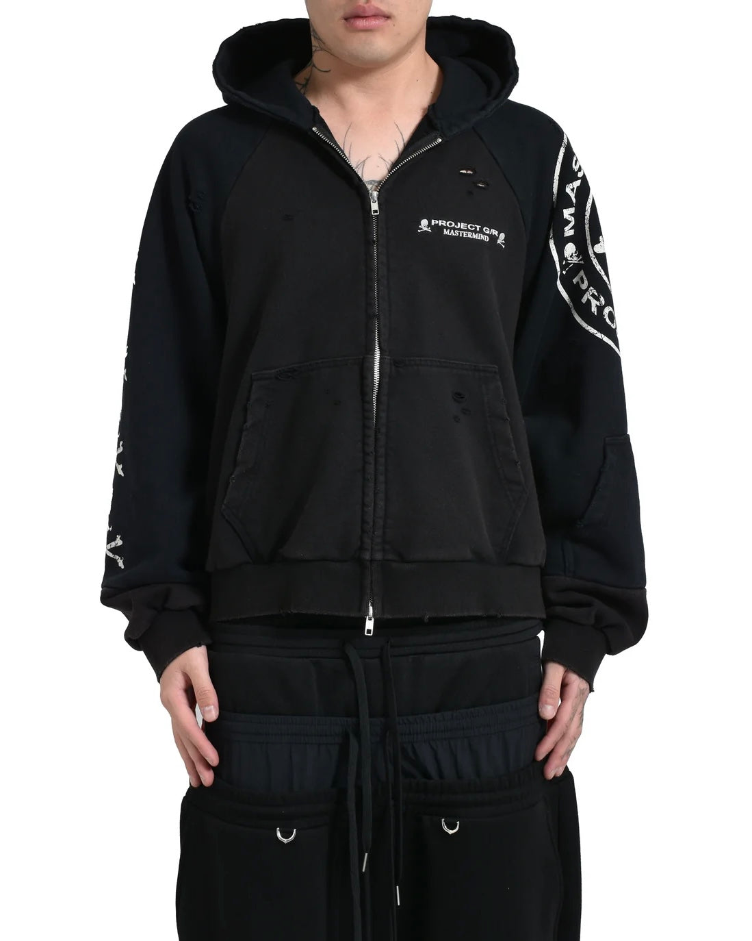 Project G/R Mastermind MMJ Reconstructed Floded Zip Hoodie 拉鍊外套