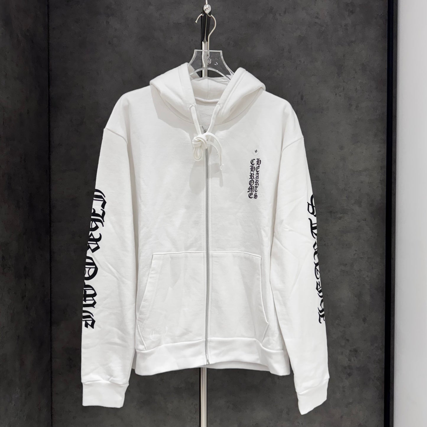 Chrome Hearts Vertical Logo Zip Hoodie 帽T