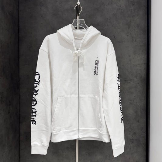 Chrome Hearts Vertical Logo Zip Hoodie 帽T