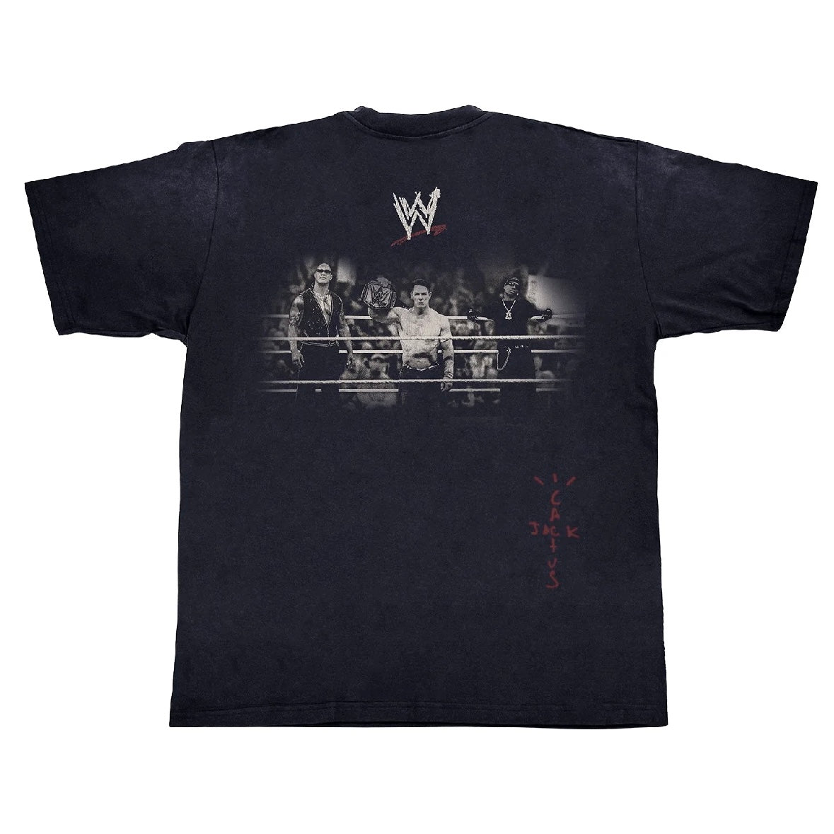 Travis Scott Cactus Jack Wrestling is Real 短T