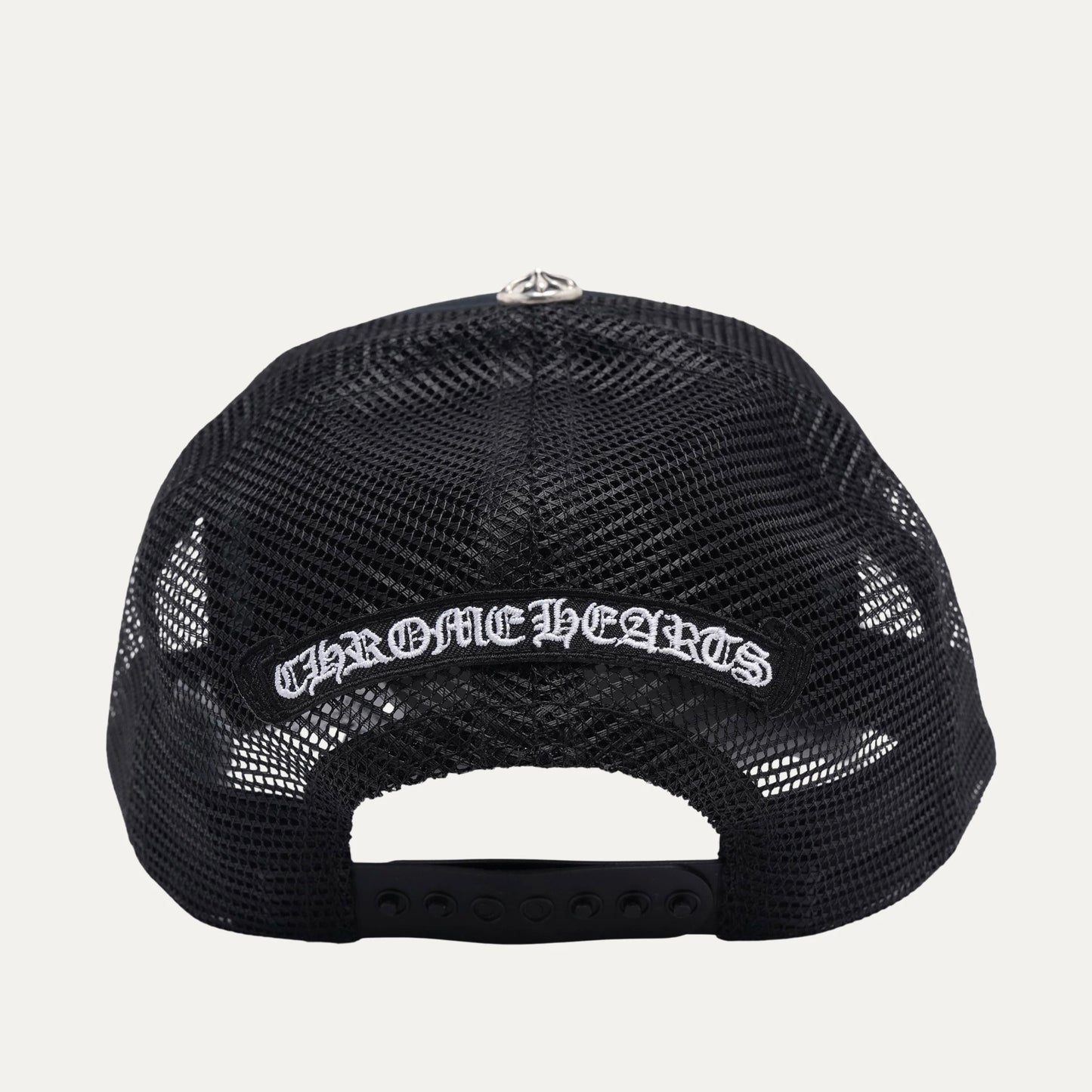 Chrome Hearts 3 CROSS 皮標 925銀飾 Trucker Hat 卡車帽