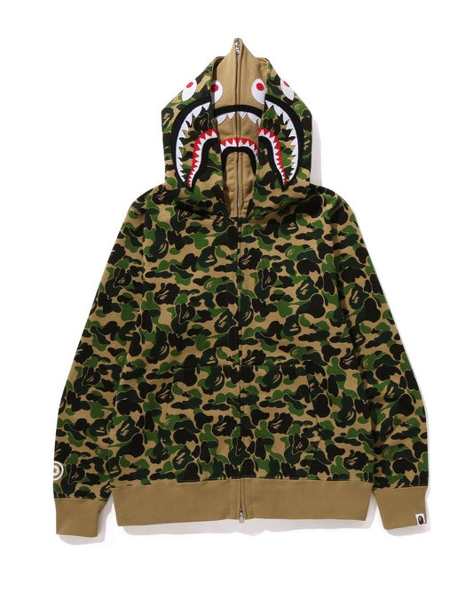 BAPE ABC Camo Double Shark Full Zip Hoodie 雙層鯊魚拉鍊外套