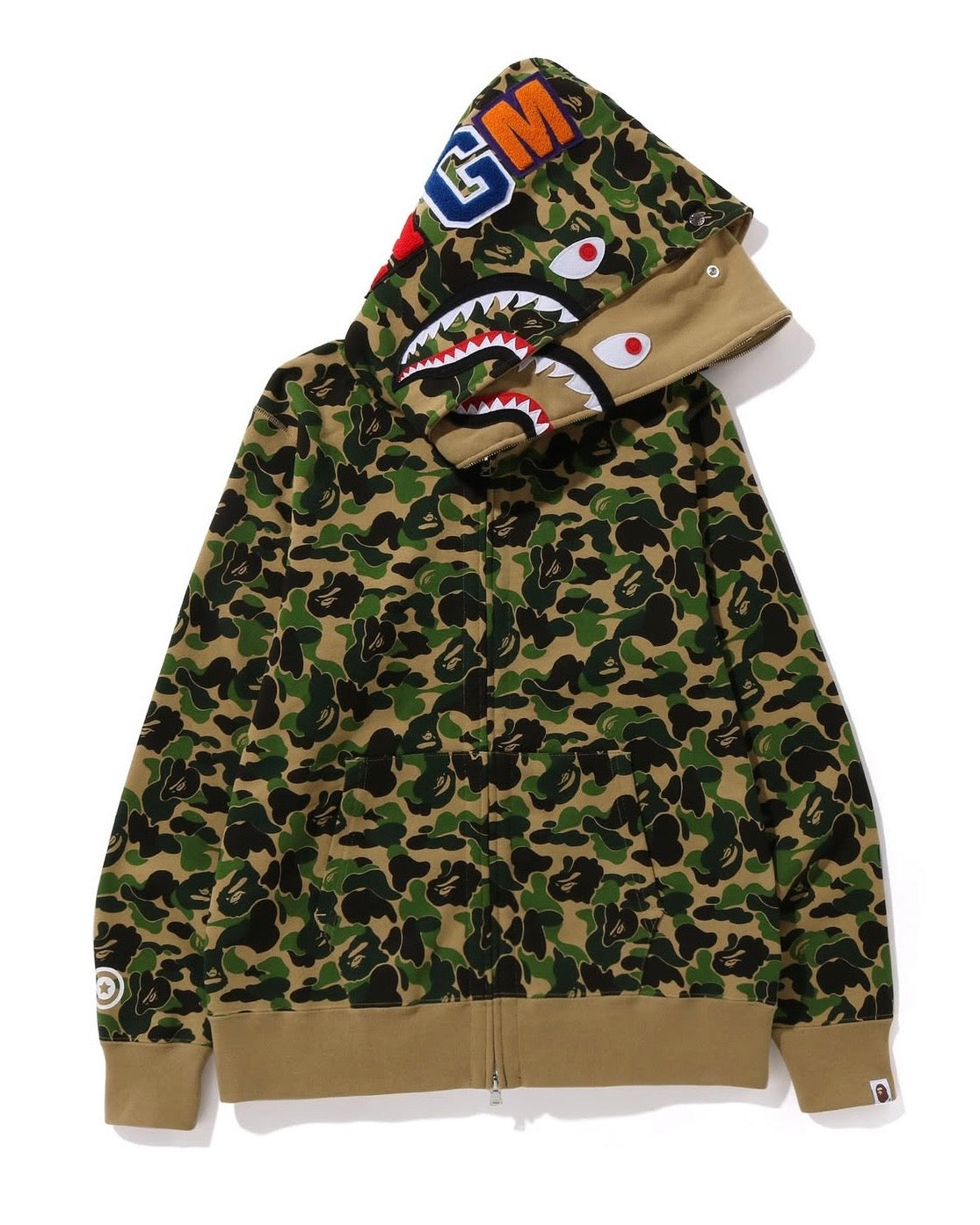 BAPE ABC Camo Double Shark Full Zip Hoodie 雙層鯊魚拉鍊外套