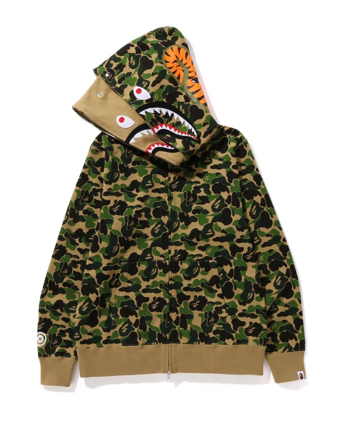 BAPE ABC Camo Double Shark Full Zip Hoodie 雙層鯊魚拉鍊外套